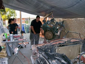 2008 engine lifted